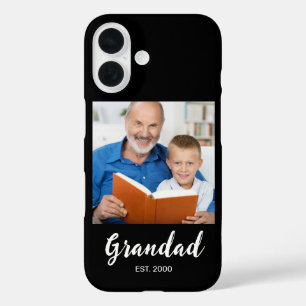 Grandad Established Script Photo Black Case-Mate  iPhone 16 Case