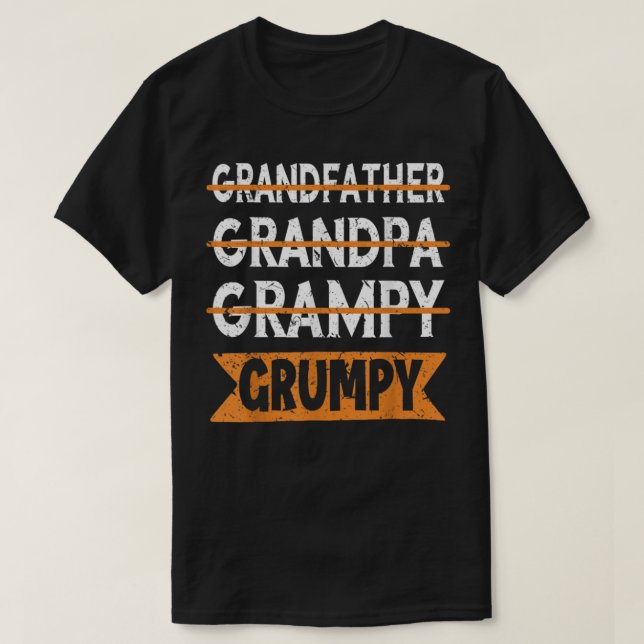 Grandad Grandfather Grandpa Grampy Grumpy Old Man  T-Shirt (Design Front)