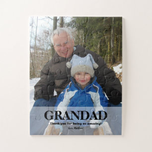 Grandad Happy Father's day Photo Jigsaw Puzzle