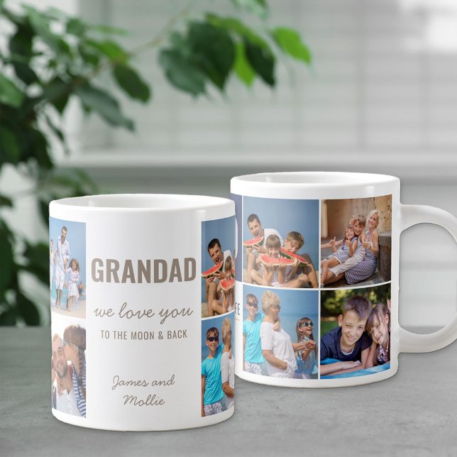 Grandad Love You to the Rough and Back 8 Photo Large Coffee Mug (Creator Uploaded)