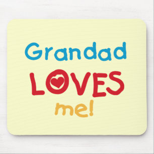 Grandad Loves Me T-shirts and Gifts Mouse Pad