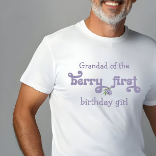 Grandad of the Berry First Fairy First Birthday T-Shirt
