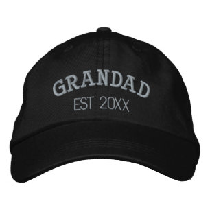 Grandad Personalized Grandfather Gift Custom Text Embroidered Hat