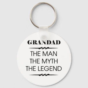 Grandad The Man The Myth The Legend Keychain
