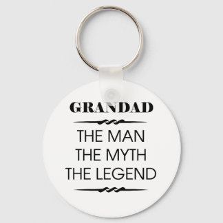 Grandad The Man The Myth The Legend Keychain