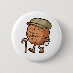 Grandad Walnut 2 Inch Round Button
