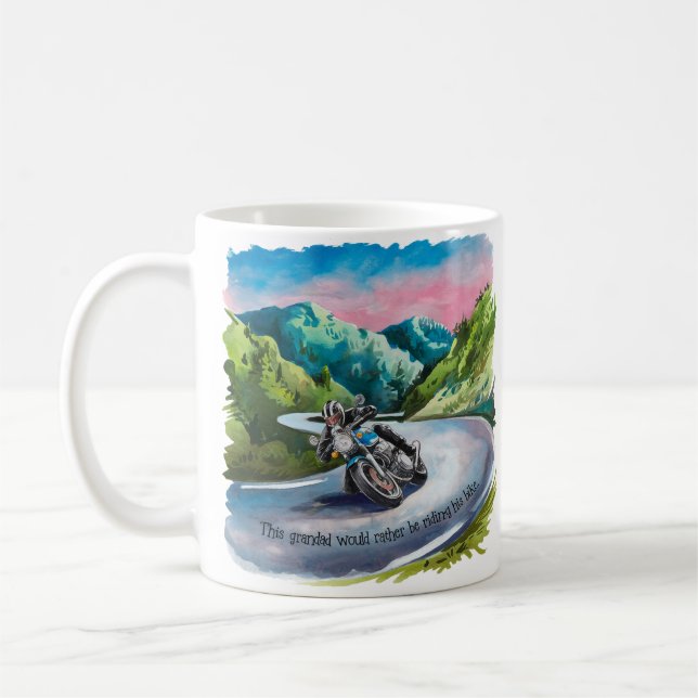 Grandad's Escape - Motorcycle Adventure Mug  (Left)