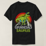 Grandadsaurus Dinosaur Grandpa Saurus Father's Day T-Shirt<br><div class="desc">Get this funny saying outfit for your special proud grandpa from granddaughter, grandson, grandchildren, on father's day or christmas, grandparents day, or any other Occasion. show how much grandad is loved and appreciated. A retro and vintage design to show your granddad that he's the coolest and world's best grandfather in...</div>