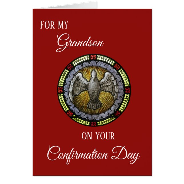 Grandchild Sacrament Confirmation Verre Tiré (Devant)