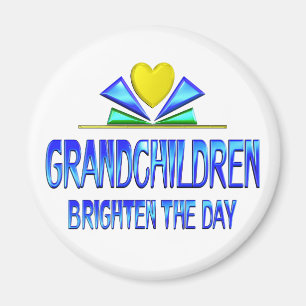 Grandchildren Brighten the Day Magnet