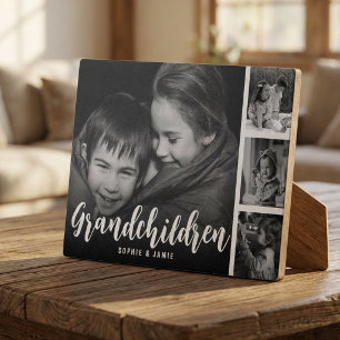 Grandchildren Customized Photo Collage Plaque