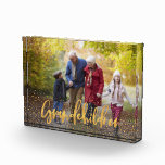 GRANDCHILDREN GOLD PHOTO BLOCK<br><div class="desc">GRANDCHILDREN DESIGN WITH BEAUTIFUL HAND LETTERED TEXT AND SPACE FOR YOUR FAVOURITE PHOTOGRAPH. GOLD EFFECT DESIGN. PART OF A COLLECTION. AN IDEAL GIFT.</div>
