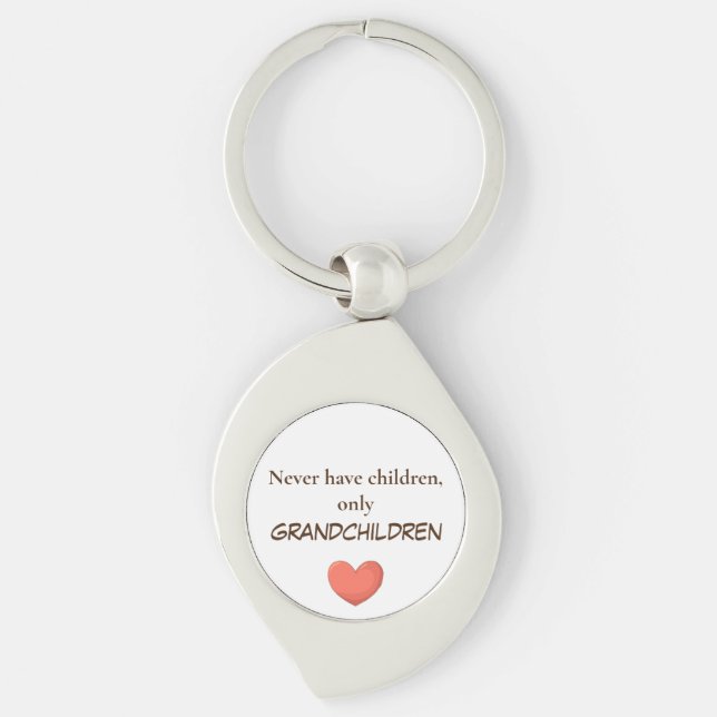 Grandchildren Heart keychains (Front)