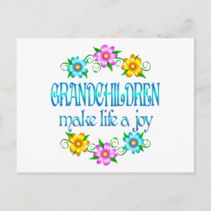 Grandchildren Joy Postcard