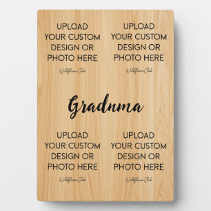Grandchildren Photo Tabletop Plaque with Easel