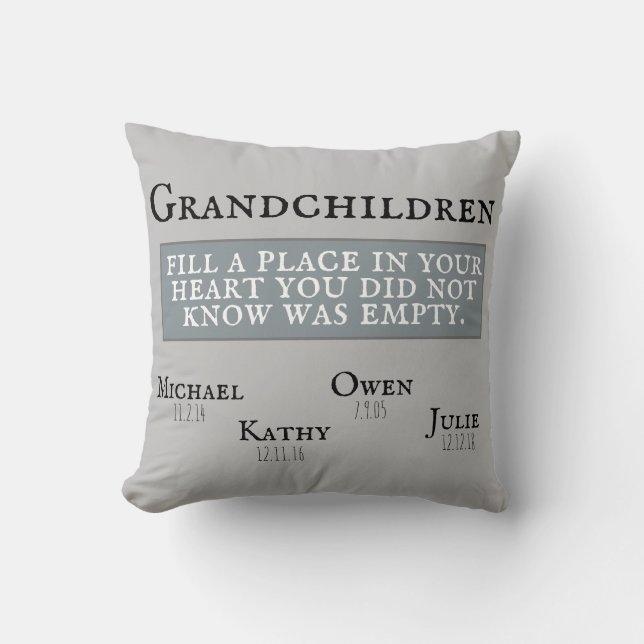 Grandchildren Pillow (Front)