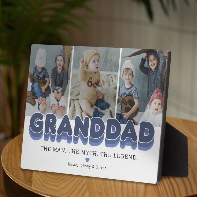 Granddad Man Myth Legend Photo Plaque (Creator Uploaded)