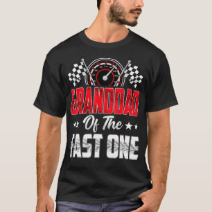 Granddad Of The Fast One Birthday 1St Race Car T-Shirt