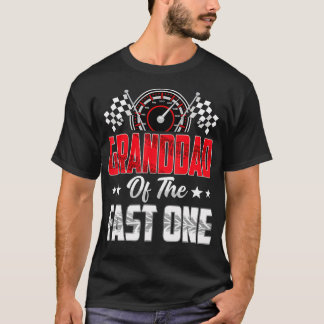 Granddad Of The Fast One Birthday 1St Race Car T-Shirt