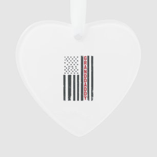 Granddaddy American Flag Vintage Patriotic Design_ Ornament