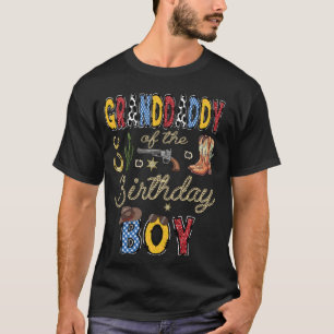 Granddaddy Of The Birthday Boy Cowboy Rodeo Grandd T-Shirt