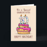 Granddaughter 10th Birthday, 10 on Sweet Pink Cake Card<br><div class="desc">Birthdays are special days. Make your granddaughter’s birthday more special this year as she is turning ten years old by sending her this cute pink cake card and make the day not just more special but also much sweeter.</div>