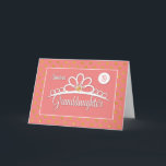 Granddaughter 19th Birthday with Crown & Gold Dots Card<br><div class="desc">A birthday celebration is in the air as your sweet granddaughter turns 19 years old. Celebrate with her on this day and send this beautiful peach card with a crown and gold look dots on the front. Greet her happy birthday and send good wishes.</div>