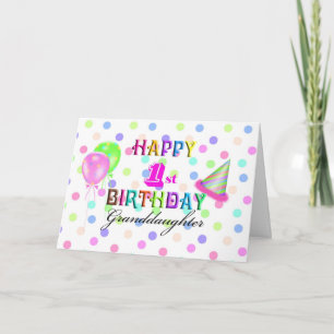 Granddaughter 1st Birthday Card
