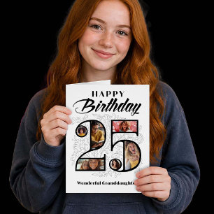 Granddaughter 25th Birthday Big Card