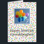 Granddaughter 7th birthday coloured balloons<br><div class="desc">Granddaughter 7th birthday coloured balloons Created from an original Studio Porto Sabbia photo! This Coloured Balloons Birthday card is available as an age specific card ages 1 to 12, in different languages and for various specific (family) relations. For Birthday Party Invitations in the same style, check the Invitation section of...</div>