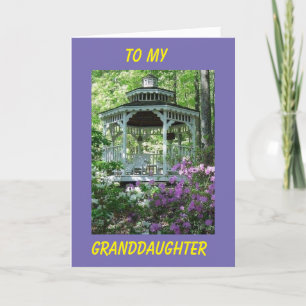 "GRANDDAUGHTER" A DAY TO CELEBRATE BIRTHDAY CARD
