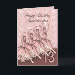 Granddaughter age 13, a ballerina birthday card<br><div class="desc">A beautiful ballerina dancing on a birthday card for a Granddaughter</div>
