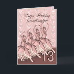Granddaughter age 13, a ballerina birthday card<br><div class="desc">A beautiful ballerina dancing on a birthday card for a Granddaughter</div>