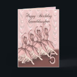 Granddaughter age 5, a ballerina birthday card<br><div class="desc">A beautiful ballerina dancing on a birthday card for a Granddaughter</div>