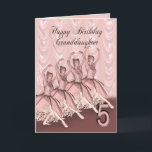 Granddaughter age 5, a ballerina birthday card<br><div class="desc">A beautiful ballerina dancing on a birthday card for a Granddaughter</div>
