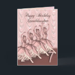 Granddaughter age 7, a ballerina birthday card<br><div class="desc">A beautiful ballerina dancing on a birthday card for a Granddaughter</div>
