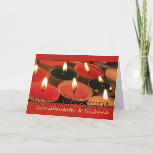 Granddaughter and Husband Merry Christmas card