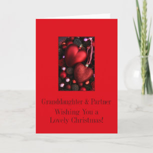 Granddaughter and Partner  Merry Christmas card