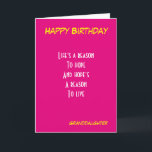 Granddaughter birthday card<br><div class="desc">motivational birthday cards with dedication to granddaughter</div>