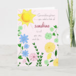Granddaughter Birthday Card<br><div class="desc">Beautiful granddaughter birthday card that is customizable with your personalized message and/or add a name and age!</div>