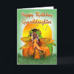 Granddaughter Birthday Card - Moonies Citrus Fairy<br><div class="desc">Granddaughter Birthday Card - Moonies Citrus Fairy - African American</div>