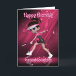 Granddaughter Birthday Card - Tennis<br><div class="desc">Granddaughter Birthday Card - Tennis</div>