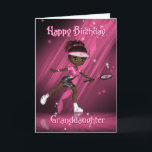 Granddaughter Birthday Card Tennis Player - Tweens<br><div class="desc">Granddaughter Birthday Card Tennis Player - Tweens & Teens - African American</div>