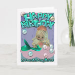 Granddaughter Birthday Card With Mermaid<br><div class="desc">Granddaughter Birthday Card With Mermaid</div>