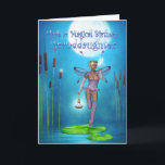 Granddaughter Birthday Card With Pretty Fairy On A<br><div class="desc">Granddaughter Birthday Card With Pretty Fairy On A Lily pad,  Fantasy Art Card</div>