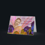 Granddaughter birthday cards - customize it<br><div class="desc">If your granddaughter is celebrating a special birthday this year, then this pretty fairy princess admiring beautiful flowers in pink, purple and yellow is the perfect choice. The wording "Happy Birthday to the sweetest granddaughter" is included and all you need to do is customize the item to include a magical...</div>
