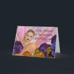 Granddaughter birthday cards - customize it<br><div class="desc">If your granddaughter is celebrating a special birthday this year, then this pretty fairy princess admiring beautiful flowers in pink, purple and yellow is the perfect choice. The wording "Happy Birthday to the sweetest granddaughter" is included and all you need to do is customize the item to include a magical...</div>