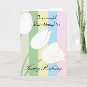 Granddaughter / Birthday - General - Pastel Floral Card