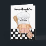 Granddaughter Birthday Whimsical Gnome Chef Cook Card<br><div class="desc">This birthday greeting card with the whimsical gnome chef is a sweet and enchanting way to celebrate your granddaughter's birthday,  capturing the joy of her culinary adventures and adding a touch of whimsy to the celebration.</div>