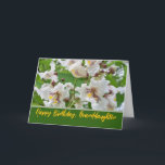 Granddaughter Birthday with Catalpa Blooms Card<br><div class="desc">Catalpa tree blossoms decorate the cover of this birthday card for a granddaughter. Add your granddaughter’s name to the cover if you like. The blooms are like beautiful orchids. Perfect for a spring birthday. Art,  image,  and verse copyright © Shoaff Ballanger Studios,  2024.</div>